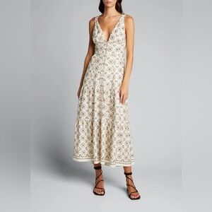 A.L.C. Cream Patterned Dress